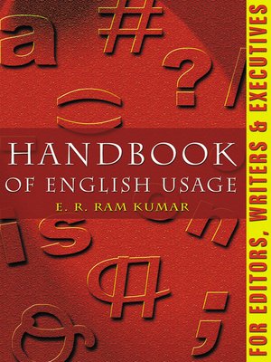 cover image of Handbook of English Usage for Editors, Writers & Executives